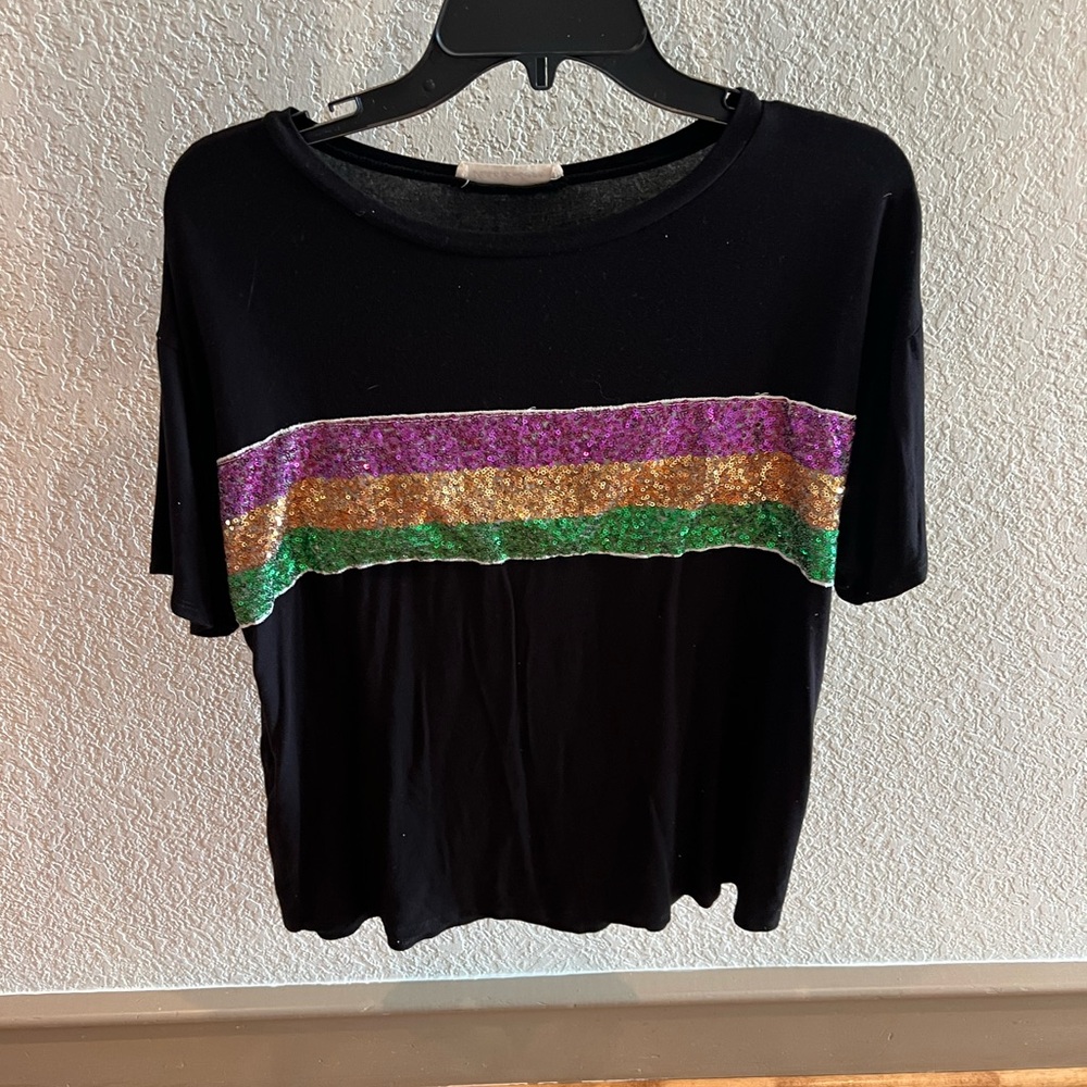 Mardi
Gras blouse